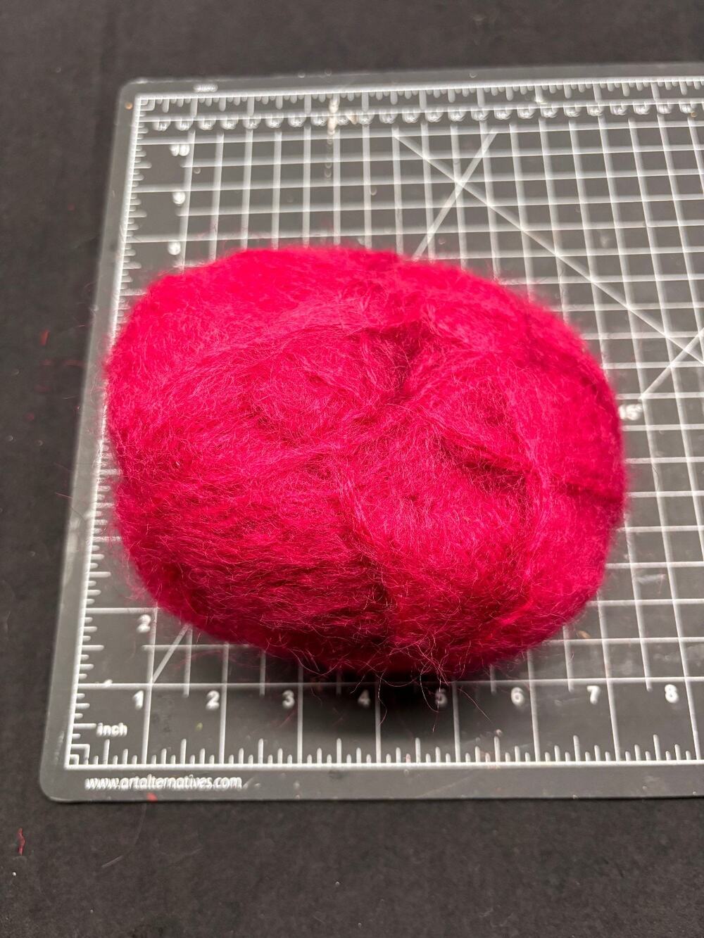 Fuzzy Mohair Style Yarn Skein Magenta Pink Fluffy Halo Fingering Weight